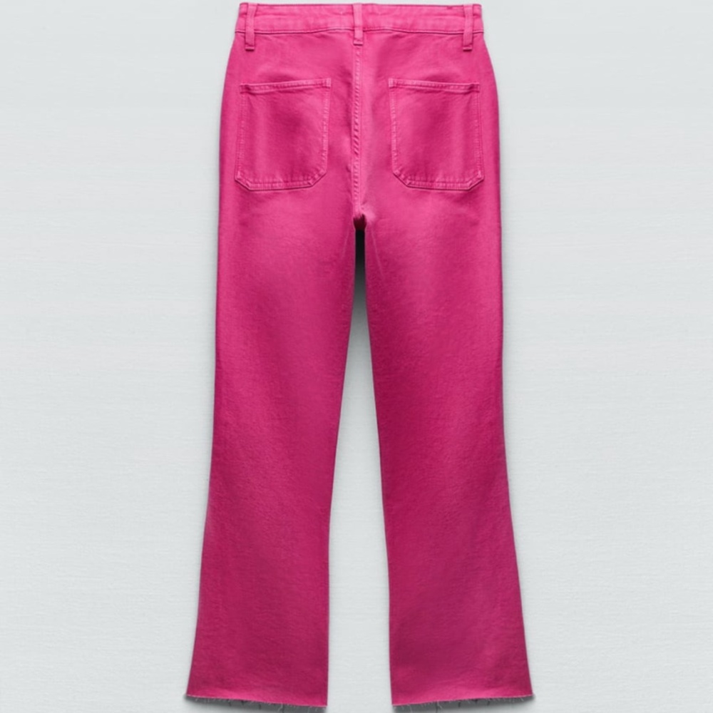 ZW THE SAILOR CROPPED FLARE JEANS FUCHSIA